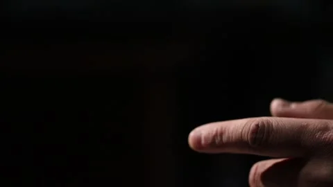 The mans hand. close-up 3 Video stock 327026306