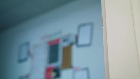 A Man's Hand Closing a Door Stock Footage 82644958