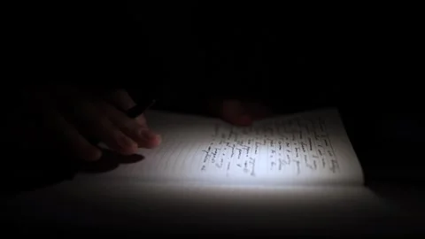 Mans Hand Holding a Pen While Writing on a Notebook. Journaling his thought.. 스톡 동영상 306064536