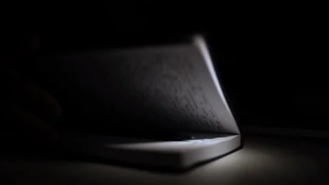 Mans Hand Holding a Pen While Writing on a Notebook. Journaling his thought.. Stock Footage 306065678