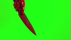 Close Up Of Hand Holding A Bloody Knife Stock Video Pond5