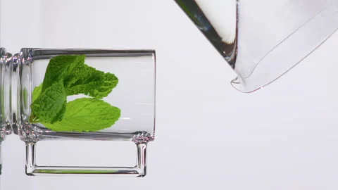 Man's Hand holds a kettle with Boiling water and pours Tea into a cup Stock Footage 144472719