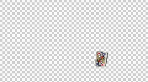 A man's hand lays down card pack or deck with Jack or Knave on the table Vídeo Stock 50085415