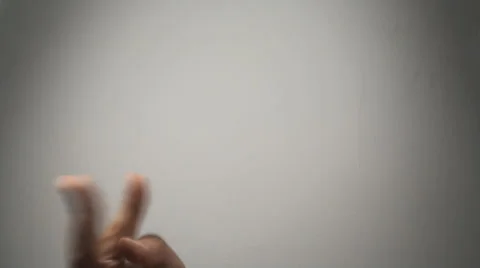 Man's Hand Making The I Have My Eyes On You Gesture,Hands, Signs, Side-Shot Vídeos de archivo 37331340