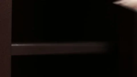 Man's hand opens the safe and puts money Stock Footage 151358119