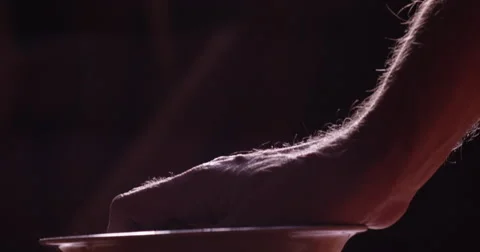 Man's hand picking leaf hops from a bowl 動画素材 61503352