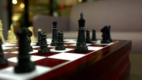 Man's hand playing chess Stock-Footage 93519001