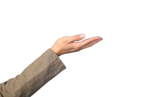 Man's hand pointing Stock Photos