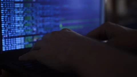 Man's hand programming a website code. website code program. Stock Footage 206039579