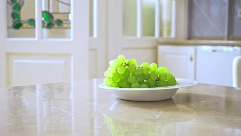 Man's hand taking touching grape Stock-Footage 108585873