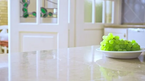 Man's hand taking touching grape Video stock 108585902