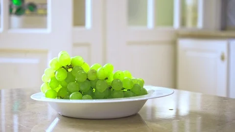 Man's hand taking touching grape Video stock 108585916