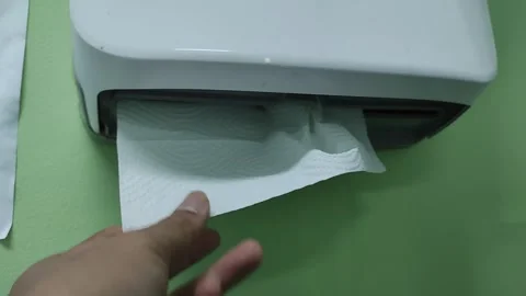 Man's Hand Taking White Tissue Paper Vidéo 293927170