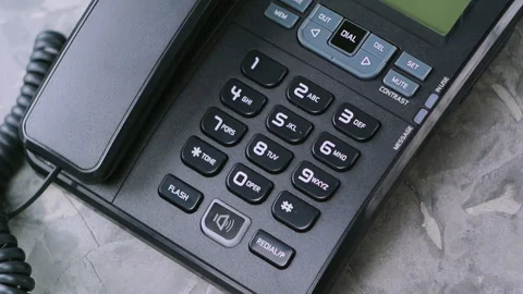 Man's hand throws paper sheet with handwritten inscription boss on old phone Stock Footage 92583154