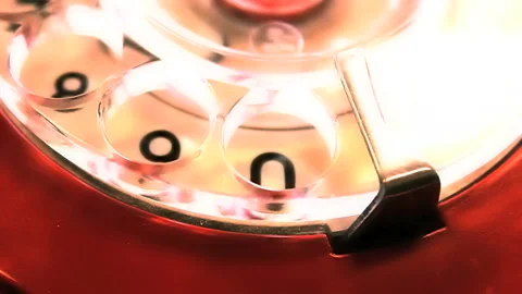 A man's hand uses an old telephone Stock Footage 133138053