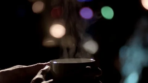 Man's hands cup of tea coffee Stock Footage 69270127
