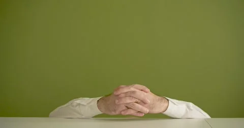 A man's hands make emotional gestures. Stock Footage 267091785