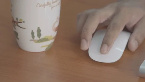 Man's Hands Typing On Computer Keyboard 動画素材 79922554