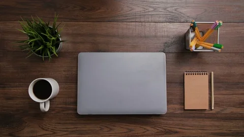 A Man's Hands Typing on the Laptop Stock Footage 83698047