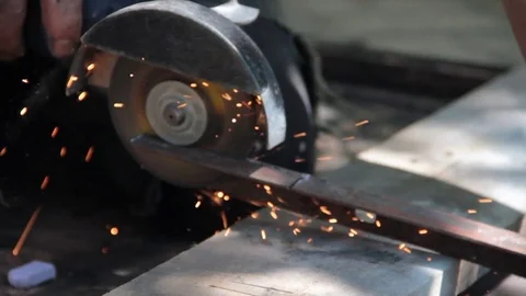 Man's hands welding Stock Footage 79872143