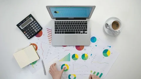 Man's Hands Working on the Laptop Stock Footage 84414446