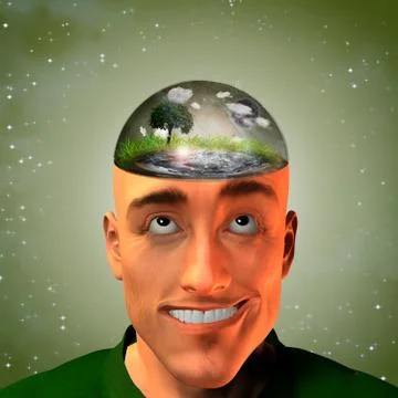 Mans head Stock Illustration