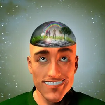 Mans head Stock Illustration