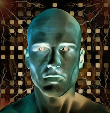 Man's head Stock Illustration