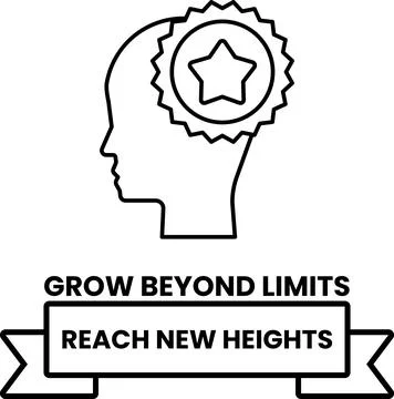 A man's head with a star on it Stock Illustration