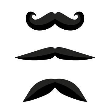 Man's mustache Stock Illustration