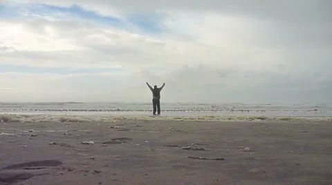 Mans Ocean Exploration Stock Footage 5849108