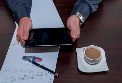 Mans office Stock Photos
