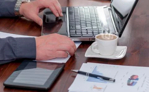 Mans office Stock Photos