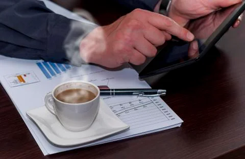Mans office Stock Photos