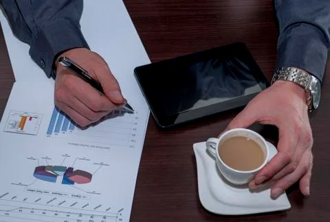 Mans office Stock Photos