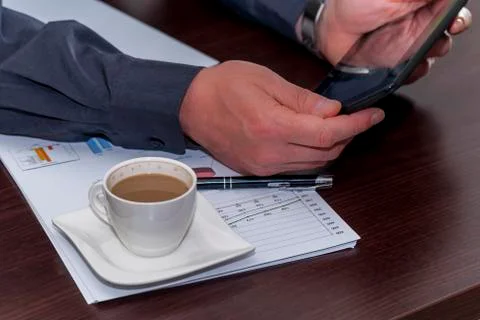 Mans office Stock Photos