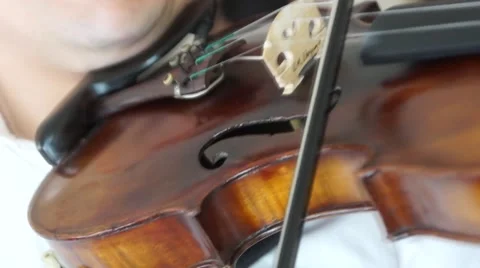 Mans play violin Stock Footage 61175471