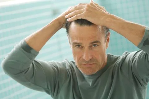 Man's portrait, indoors Stock Photos