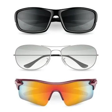 Man's sunglasses set Иллюстрация