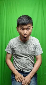 A Man's surprised Expression Capturing the Moment of Astonishment Stock Photos