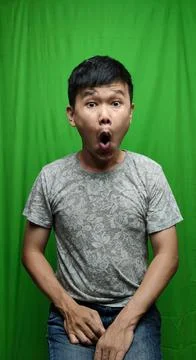 A Man's surprised Expression Capturing the Moment of Astonishment Stock Photos