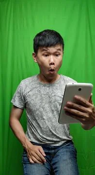 A Man's surprised Expression Capturing the Moment of Astonishment Stock Photos