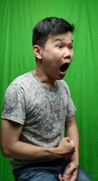 A Man's surprised Expression Capturing the Moment of Astonishment Stock Photos