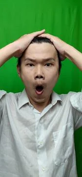 A Man's surprised Expression Capturing the Moment of Astonishment Stock Photos