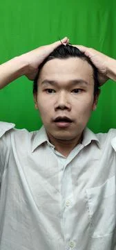 A Man's surprised Expression Capturing the Moment of Astonishment Stock Photos