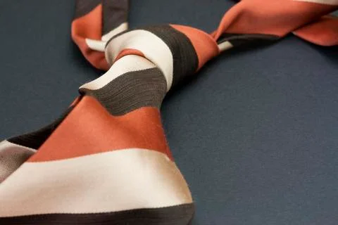 Man's tie on a black background Stock Photos