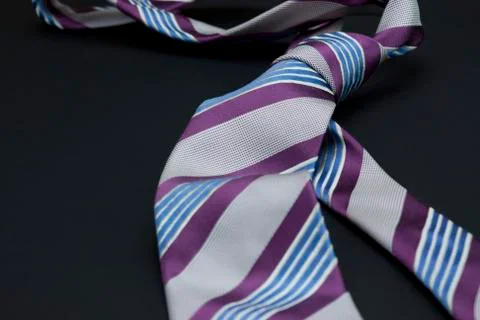 Man's tie on a black background Stock Photos