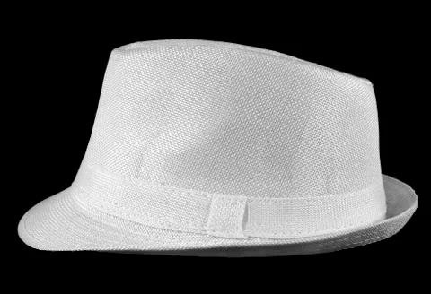 Man,s white hat Stock Photos