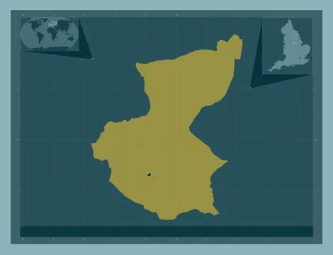 Mansfield, England - Great Britain. Solid color shape 스톡 일러스트