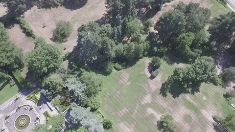 Mansion from above Stock Footage 71259903